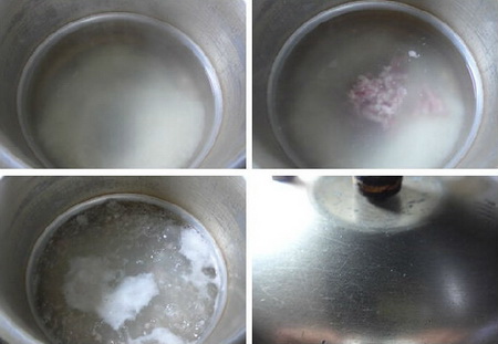 猪肉末茼蒿大米粥做法步骤2
