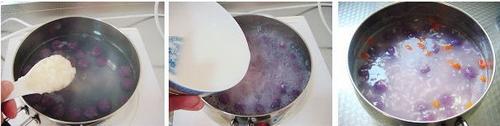 如何制作酒酿紫薯小丸子