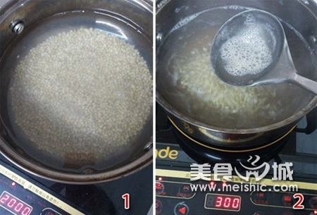 荞麦玉米红枣粥步骤1-2