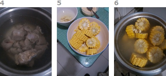 莲子玉米排骨汤