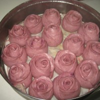 紫薯玫瑰花卷图解-----羞答答的玫瑰静悄悄的开