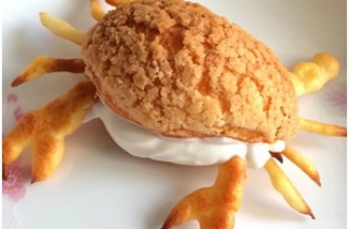 奶油馅料的螃蟹泡芙怎么做