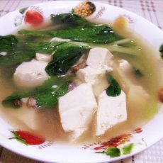 菠菜炖豆腐的做法