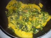 菠菜煎蛋的做法