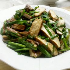 韭菜炒豆腐干的做法