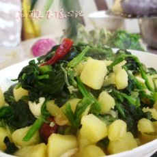 菠菜炖土豆的做法