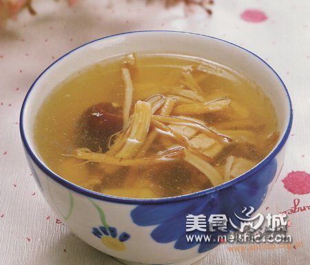 茶树菇瘦肉汤的做法