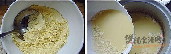玉米豆花汤的做法