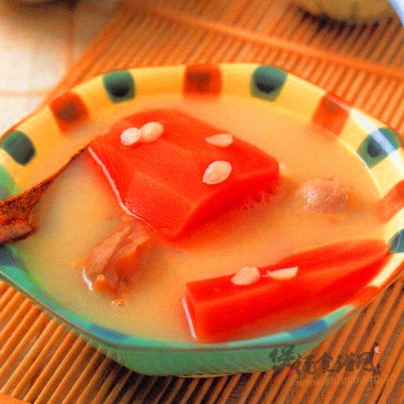 南北杏木瓜猪肉汤的做法