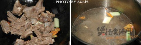 陈皮萝卜羊排汤的做法