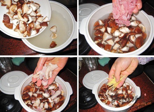 香菇瘦肉粥的做法
