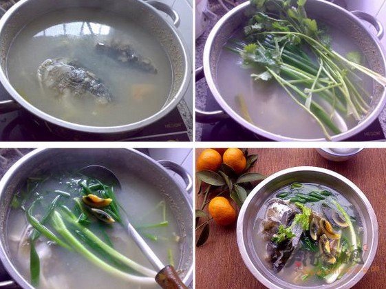 葱香鱼头汤的做法