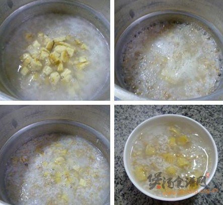 香蕉燕麦大米粥的做法