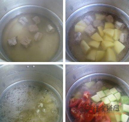 排骨杂蔬汤的做法