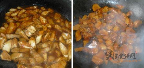 五花肉炖杏鲍菇的做法