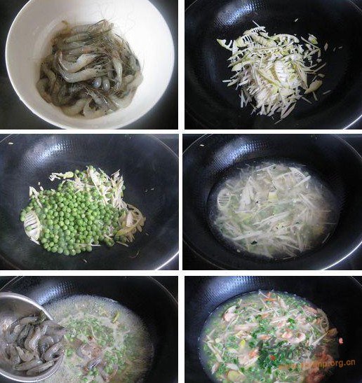鲥虾竹笋豌豆汤的做法
