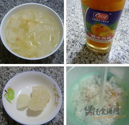 黄桃银耳甜汤的做法