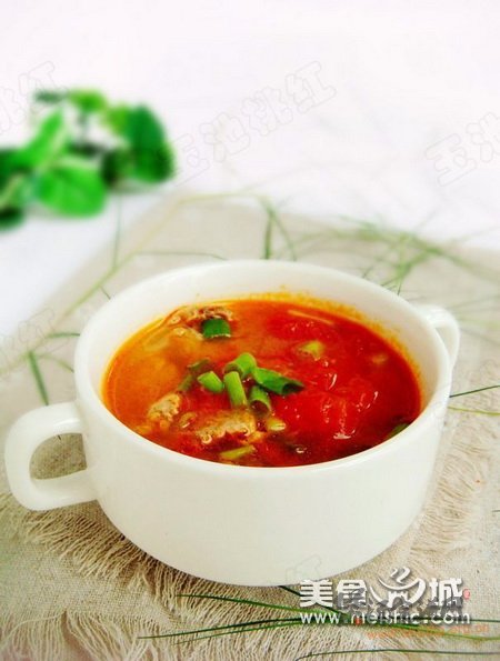 (图)番茄鱼片汤的做法
