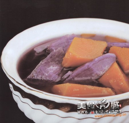 紫薯南瓜糖水的做法