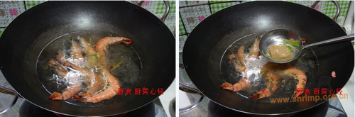青萝卜炖虾的做法