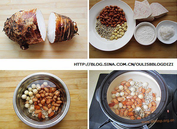 花生薏米芋圆汤的做法