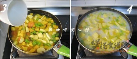 高纤蔬果浓汤的做法