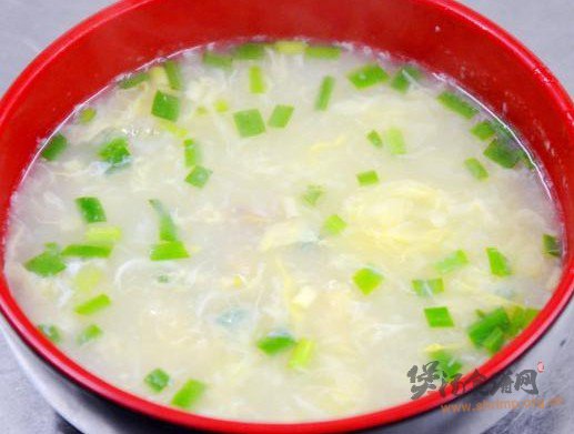 韭菜鸡蛋蛤蜊疙瘩汤的做法