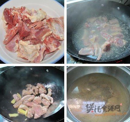麻辣豆腐鸭汤煲的做法