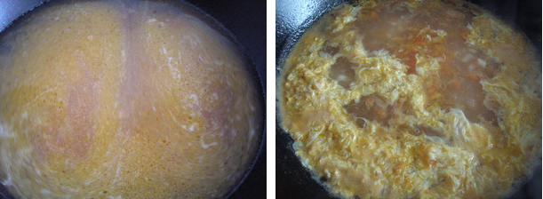 茄汁蛋花疙瘩汤的做法