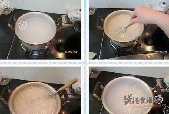 椰香小丸子紫米甜汤的做法