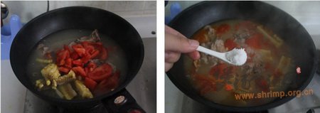 番茄玉米排骨汤的做法
