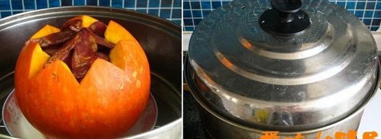 金瓜腊味煲的做法