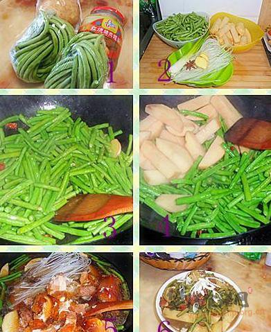 红烧肉罐头炖长豆的做法