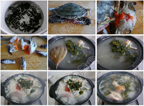海参菜螃蟹汤的做法