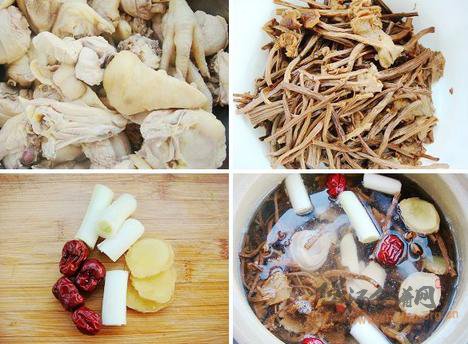 茶树菇炖小鸡的做法