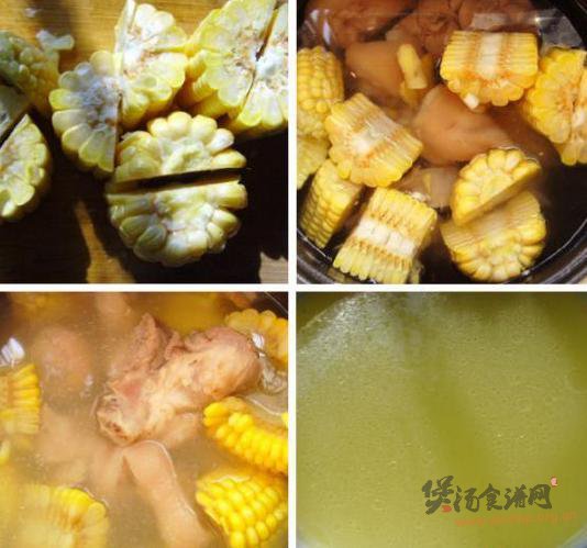 黄金玉米炖猪蹄的做法