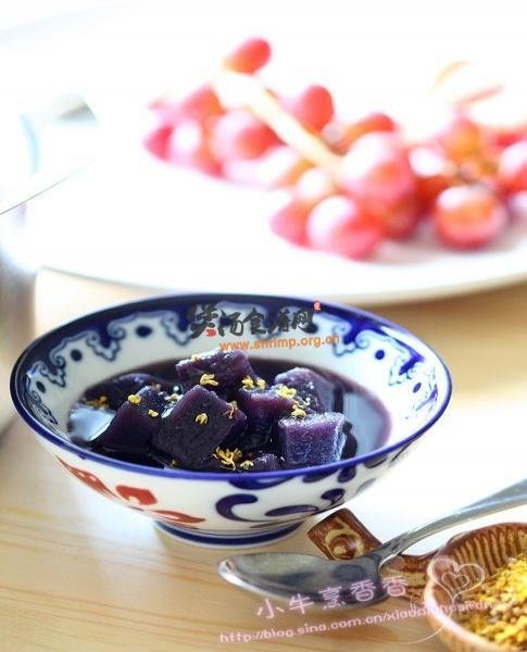 桂花紫薯汤的做法