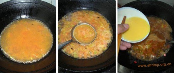 虾仁番茄鸡蛋汤的做法