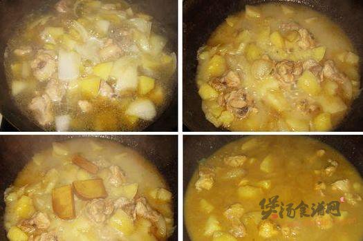 咖喱翅根炖土豆的做法