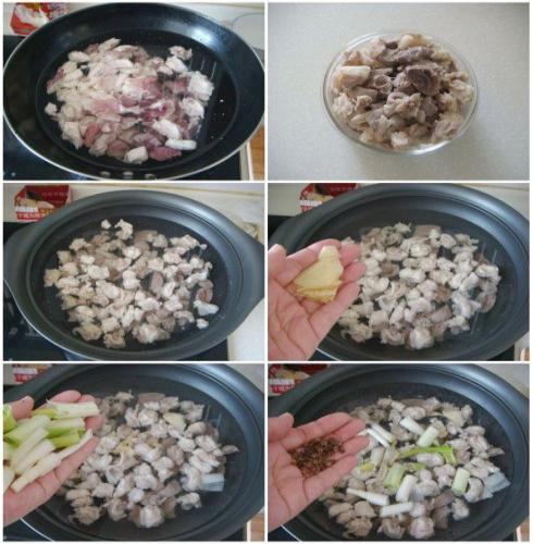 羊肉蘑菇粉丝煲的做法