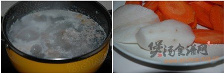 胡萝卜羊肉汤的做法