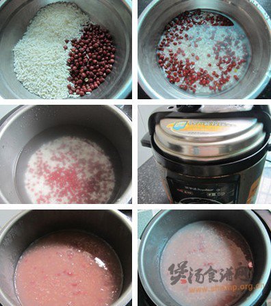 红豆糯米粥的做法
