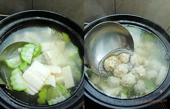 瓠瓜豆腐肉圆汤的做法