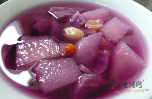 紫薯炖梨的做法