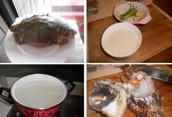 生滚螃蟹粥的做法