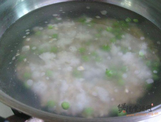 豌豆麦片粥的做法