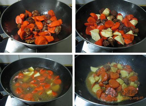 胡萝卜土豆炖牛腩的做法