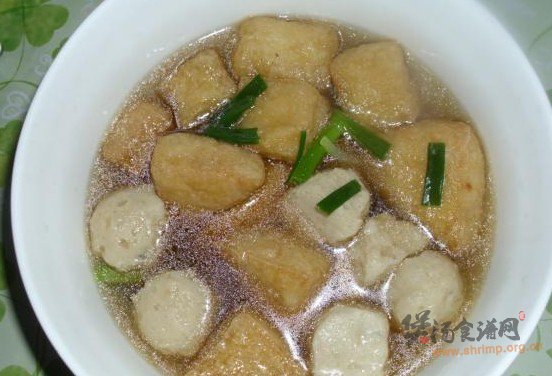 油豆腐鱼丸汤的做法