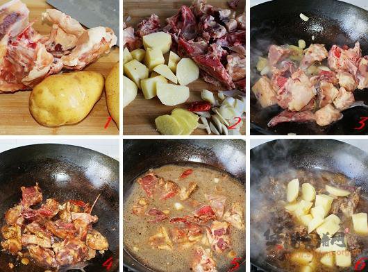 鸡架炖土豆的做法