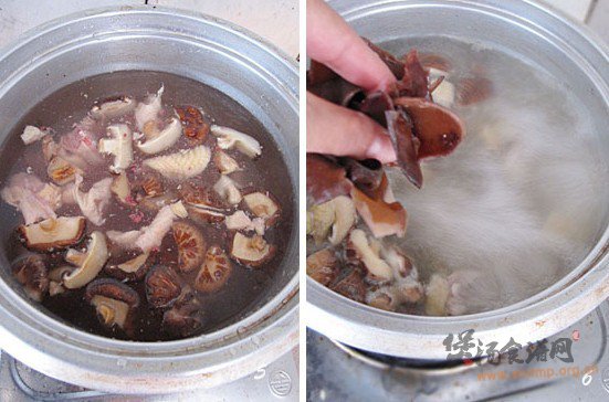 香菇木耳鸡汤的做法